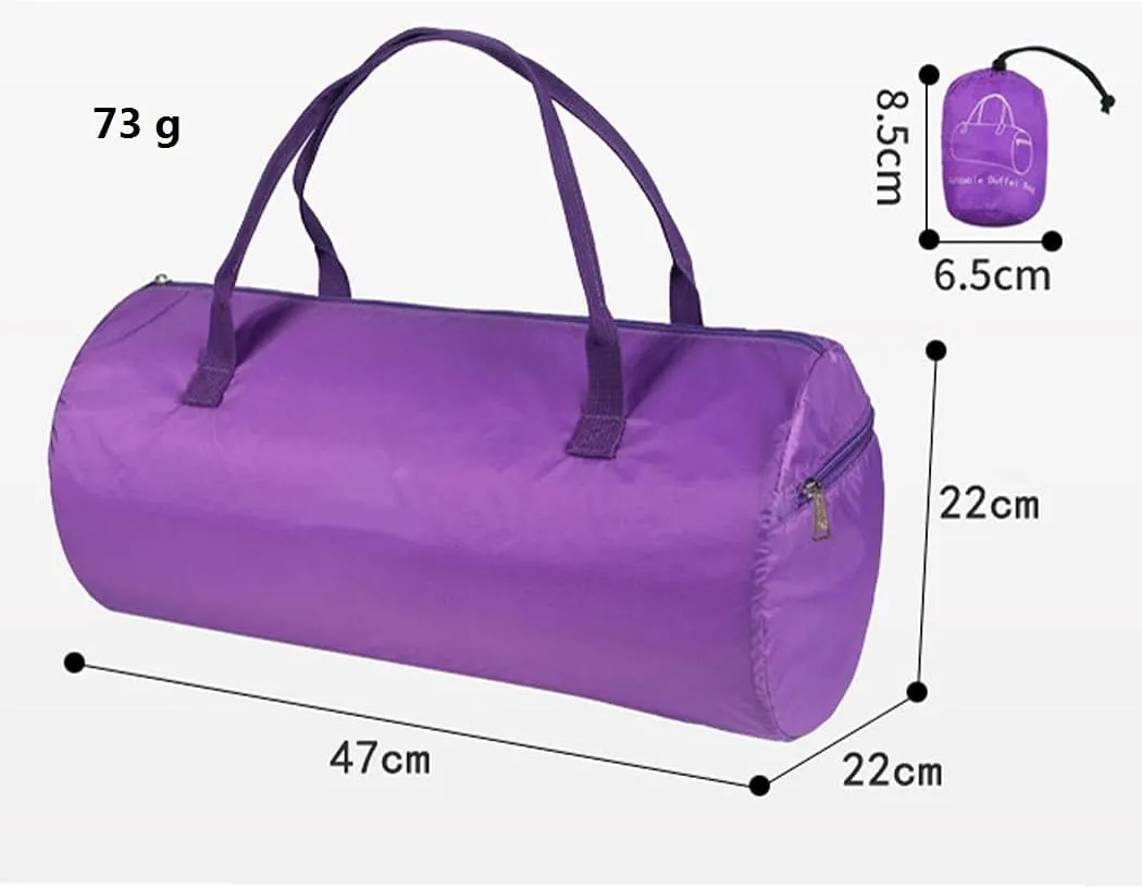 1 Piece Foldable Duffle Bag Lightweight, Barrel Bag Gym, Fitness Holdall, Sports Bag 17L, Ultra Lightweight Hiking Holdall for Camping, Sports, Outdoor, Red