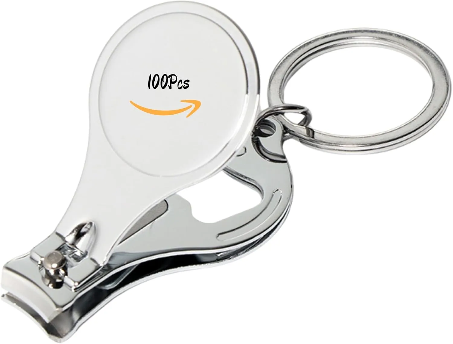 100 PCSBottle Opener Nail Clipper Keychain Versatile Durable, Personalized Color Resin LOGO Image Text or Engraved, Private Customized Party Wedding Christmas Favors Brewery Promotional Items