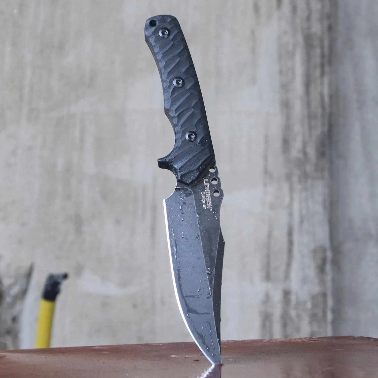 10.2" Tactics Fixed Blade Sharp Knife Sleipner Steel G10 Handle, Full Tang,Hunting Tool,Outdoor Bushcraft Knife,Camping EDC Tools,Gift Box,Kydex Sheaths (Black)
