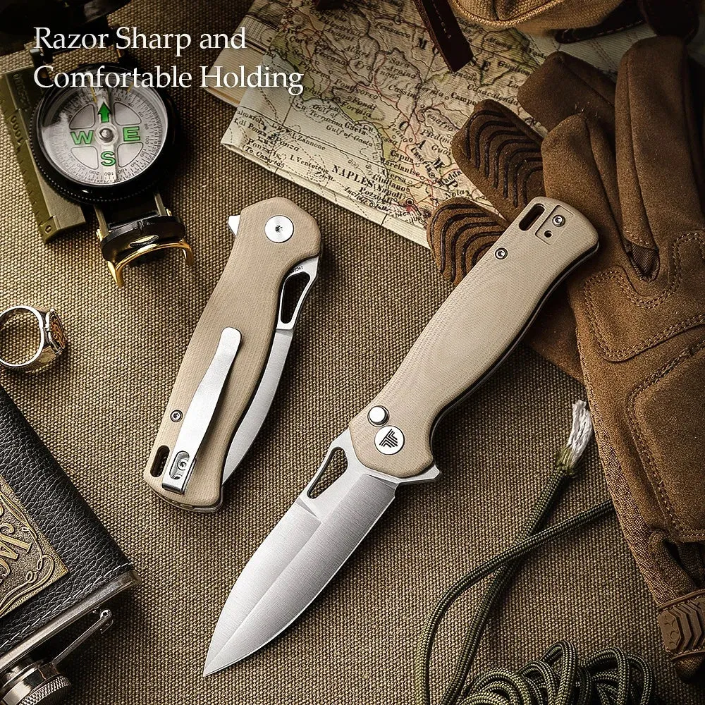 14C28N Blade Knife | G10 Handle | Folding with Clip