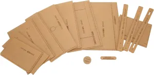 14pcs Professional DIY Acrylic Shoulder Bag Template Set, Clear Precise Cutting Stencils for Handcraft Lovers, Lightweight and Easy to Use, with Protective Paper to Prevent Scratch