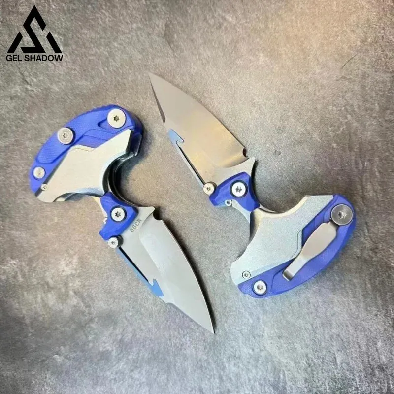 2 in 1  Tactical Folding EDC Knife