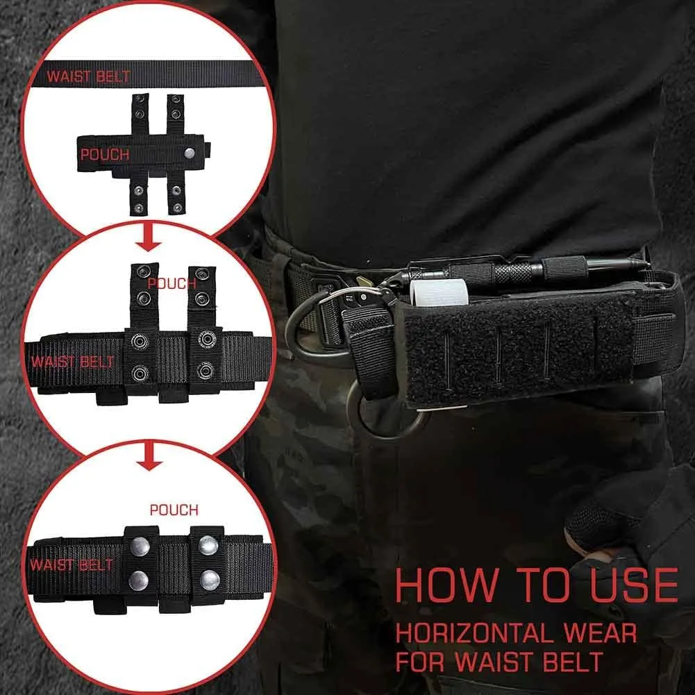 2 Piece Upgrade Laser Cut 1000D Molle Torniquet Pouch, Tactical Medical Tourniquet Pouch Holster