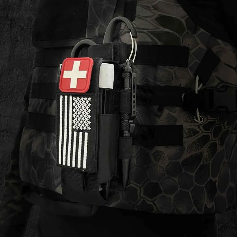 2 Piece Upgrade Laser Cut 1000D Molle Torniquet Pouch, Tactical Medical Tourniquet Pouch Holster