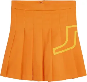 2023 J.Lindeberg Women Naomi Golf Skirt Russet Orange Small
