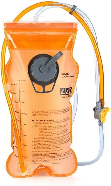 2.25L Outdoor Water Bag TPU Foldable Water Container Hydration System Backpack Camping Hiking Climbing Cycling