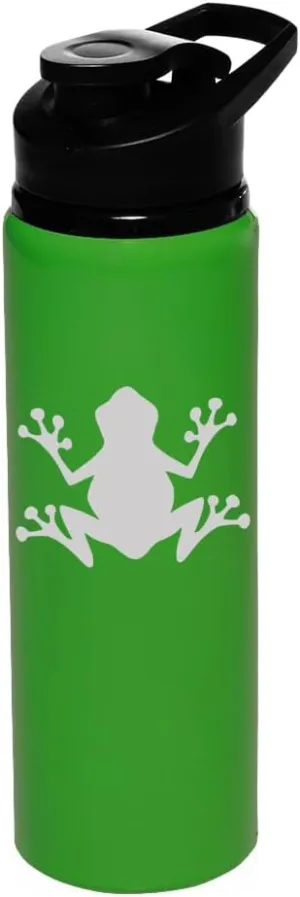 25 oz Aluminum Sports Water Travel Bottle Frog