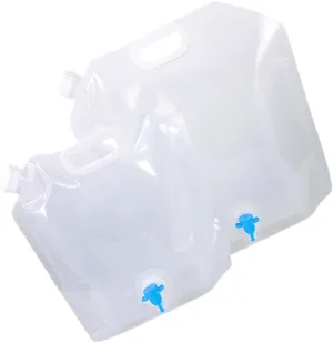 2Pcs Portable Collapsible Water Containers Outdoor Water Storage Bags Durable Lightweight Water Pouches for Camping Hiking and to Carry with Strong