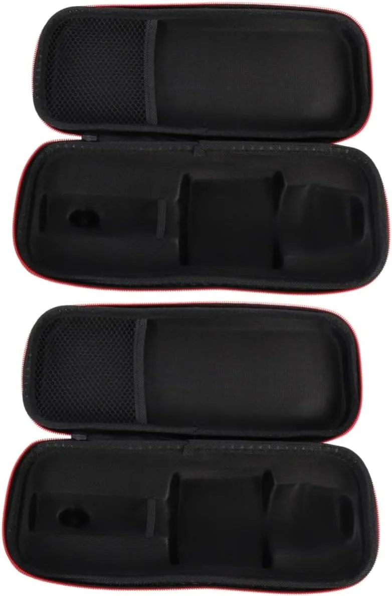 2pcs Vocal Microphone Protector Durable Hard Zipper Case for Microphone Storage Lightweight Compact