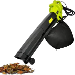 3000W Lightweight Powerful Air Blower, Vacuum Shredder, Six-Speed Adjustment, with 40L Leaf Collection Bag, for Lawn Care
