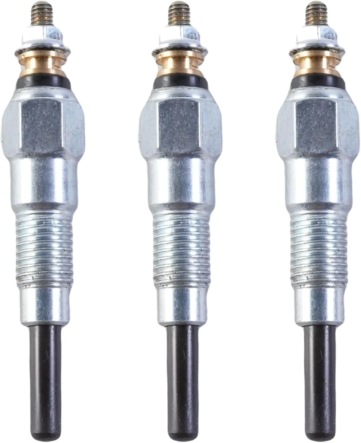 3pcs 3TNV76 3TNM74 3TNV70 Glow Plug for John Deere X495 X595 X740 X744 X748 X749 X750 X754 X758 1025R 1026R 2025R 2026R 26G Compact Excavator