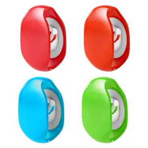 4 Pack Automatic Roll Earphone Cable Cord Winder Wrap Headphone Holder Retractable Cord Organizer for USB Cables, Headphone Cable, Data Charging Cable Tangle