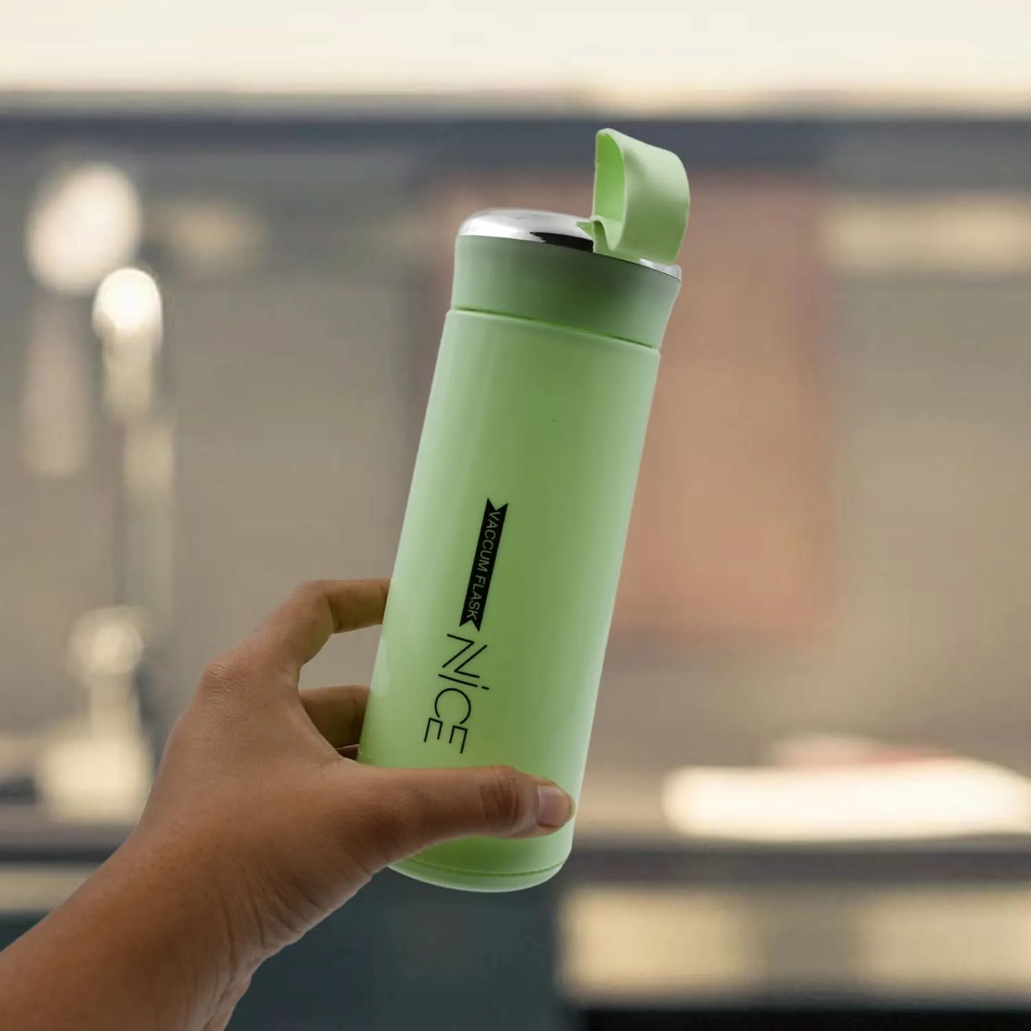 400ml BPA-Free Glass Sports Water Bottle Leak Proof, Hot & Cold