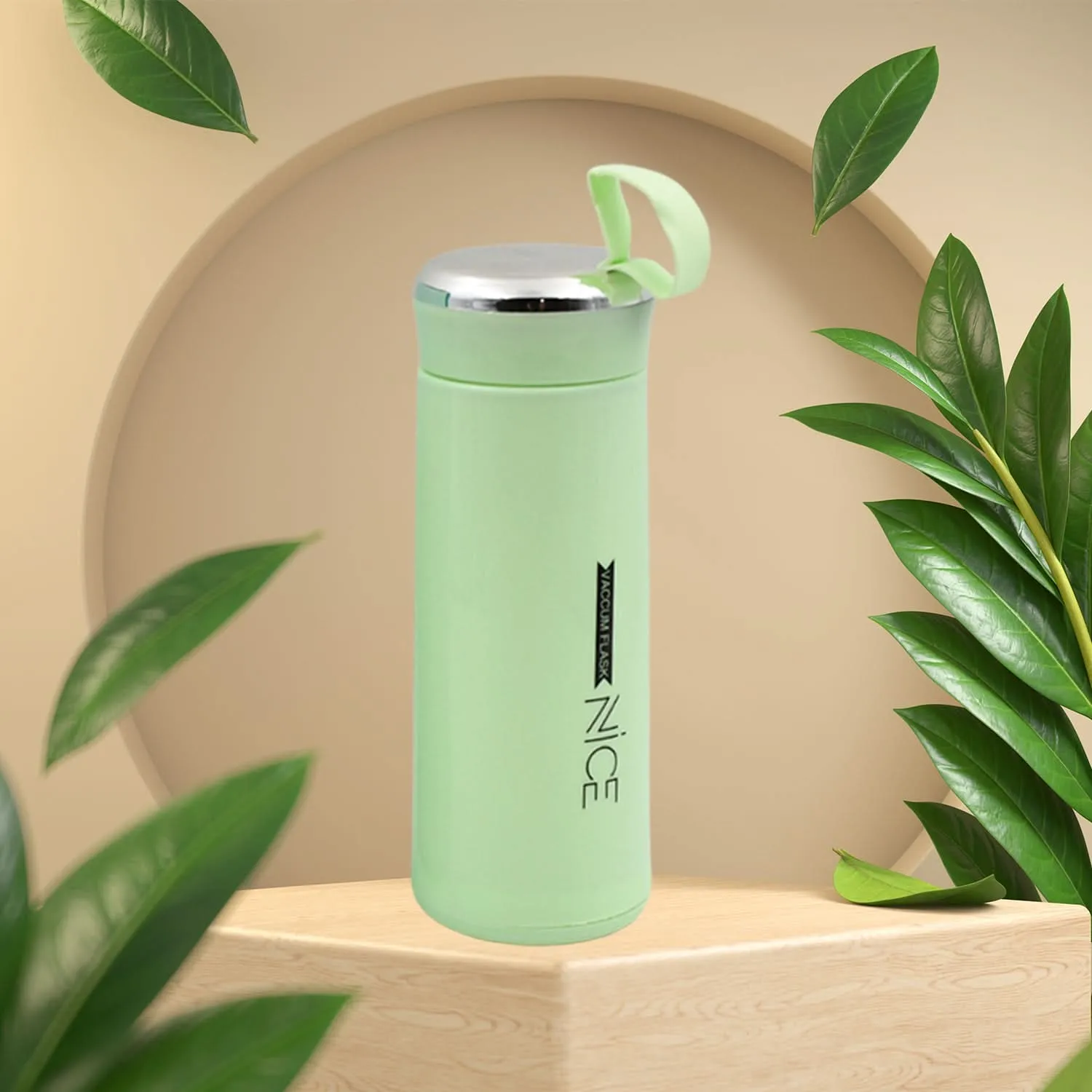 400ml BPA-Free Glass Sports Water Bottle Leak Proof, Hot & Cold