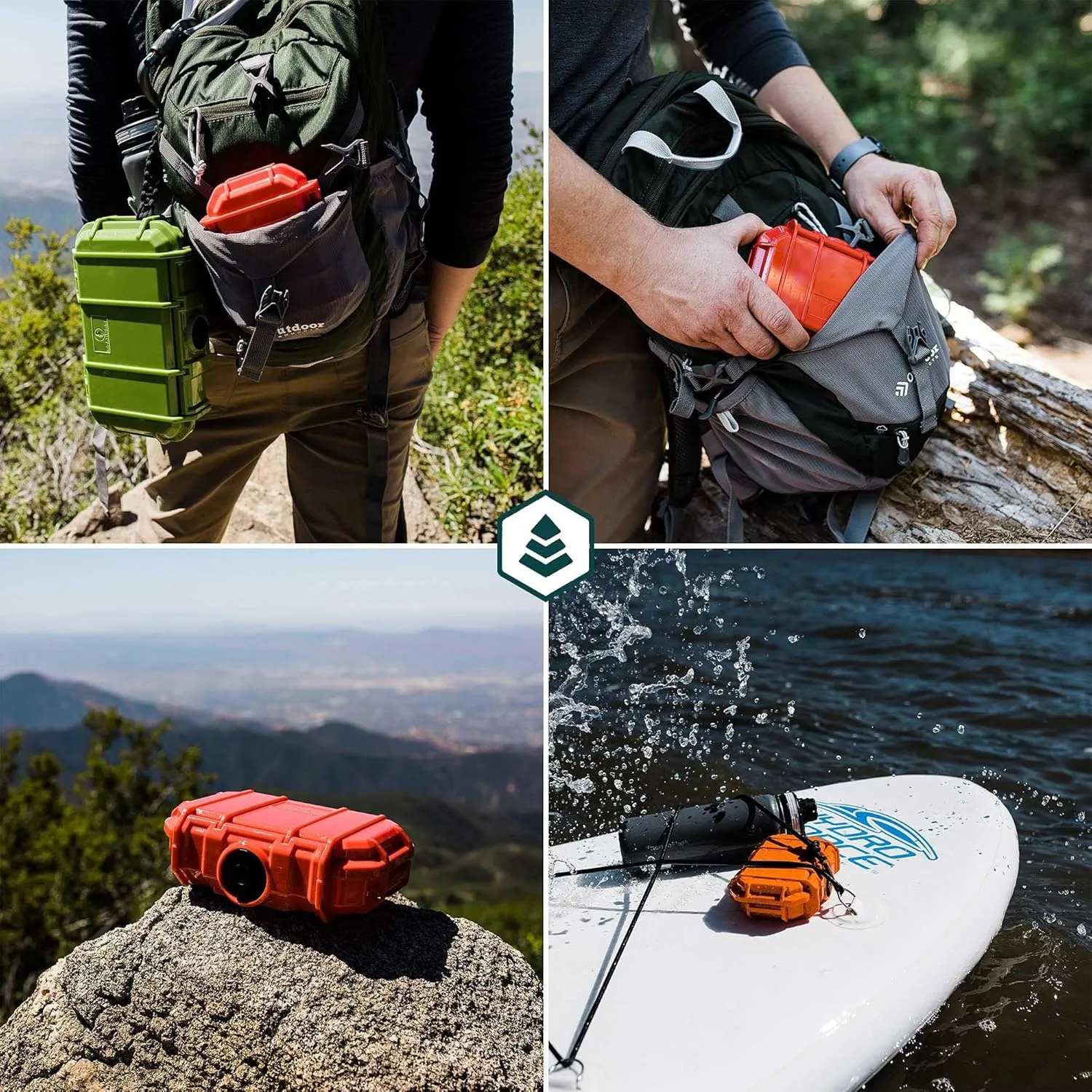52 Dry Box Protective Case with Pick & Pluck Foam - Travel Safe / Mil Spec / Waterproof / USA Made - for Pistols, Cameras, Phones, Camping, Fishing, Hiking, Traveling, Water Sports, Knives (Clear)
