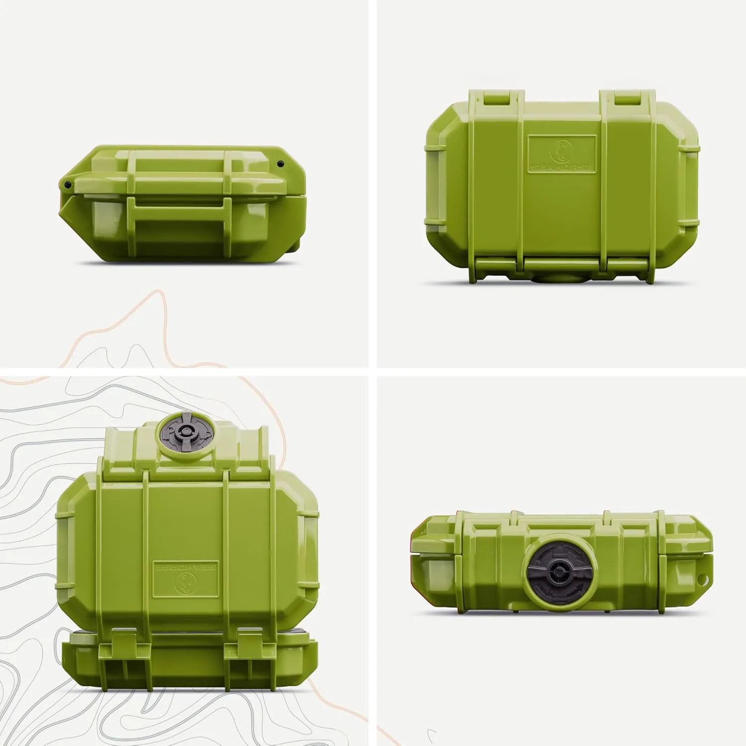 52 Dry Box Protective Case with Pick & Pluck Foam - Travel Safe/Mil Spec/Waterproof/USA Made - for Pistols, Cameras, Phones, Camping, Fishing, Hiking, Traveling, Water Sports, Knives (Green)