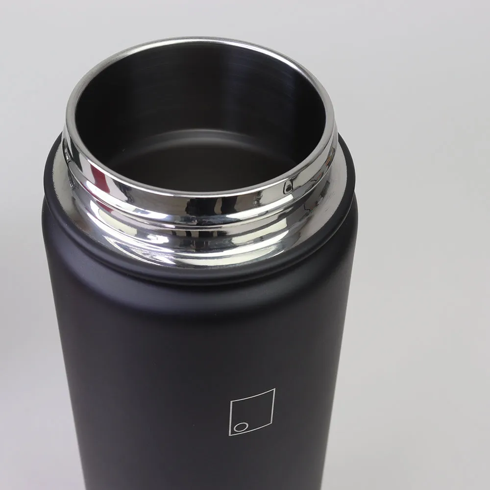 650ml Insulated Stainless Steel Black Bottle | On-the-Go Hydration