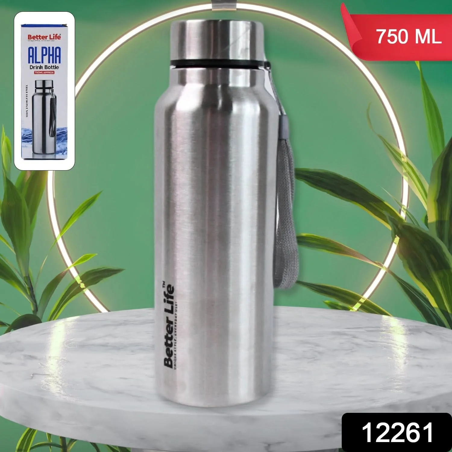 750ml Stainless Steel Vacuum-Insulated Water Bottle