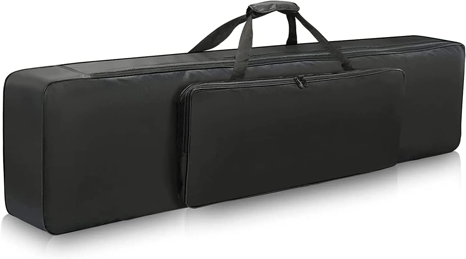 88 Key Keyboard Case, 53.5"x12.6"x6.3" Electric Keyboard Bag Piano Gig Bag with Handles and Adjustable Shoulder Straps Keyboard Gig Bag - Black