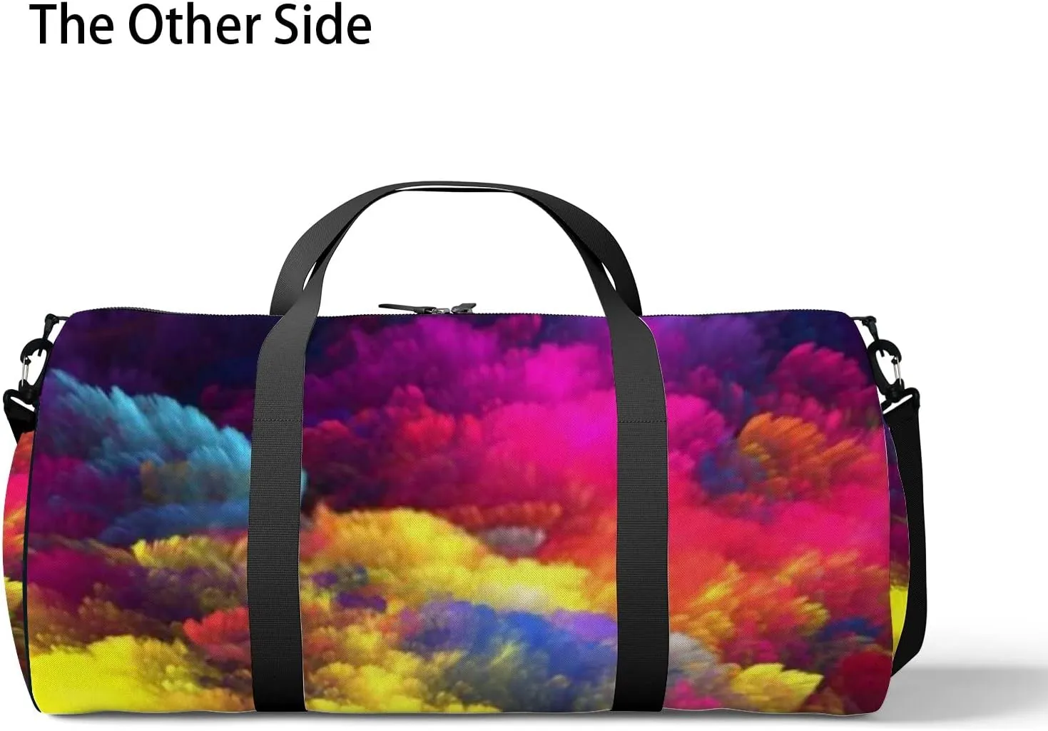 Abstract Background Sports Bag Tote Bag Waterproof Gym Bag with Shoulder Strap Zipper 2 Side Pockets for Men and Women, Travel and Storage Shoulder Bag.