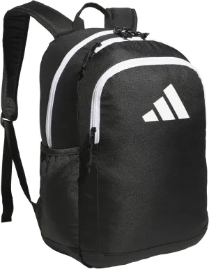 adidas Affiliate Small Backpack for Women and Men, Durable Bag with Laptop Sleeve, Black/White, One Size