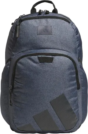 adidas Boys' Midway Backpack (28L) Durable Student Athletic Gym Laptop Book Bag Girls, Twill Onix Grey/Black, One Size