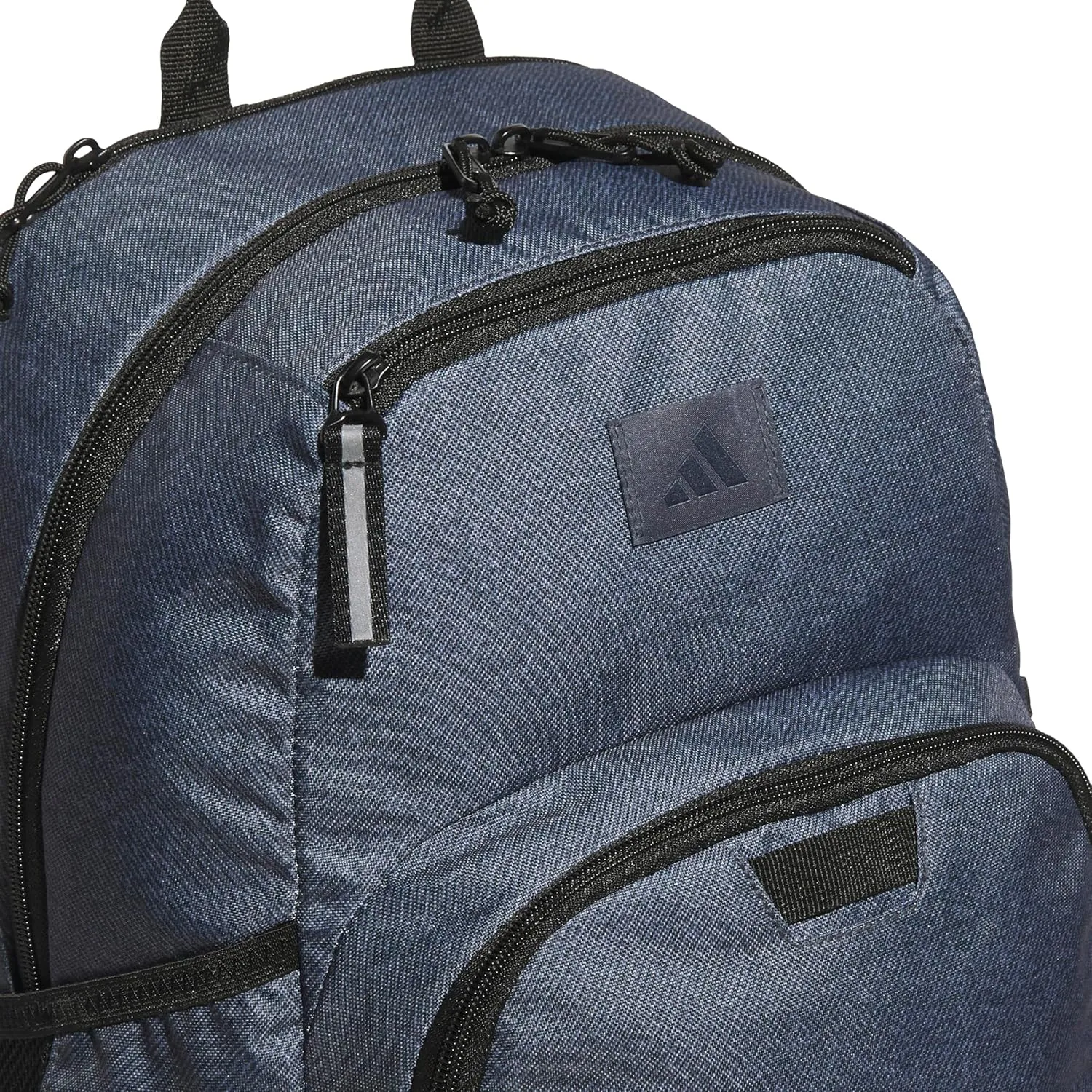 adidas Boys' Midway Backpack (28L) Durable Student Athletic Gym Laptop Book Bag Girls, Twill Onix Grey/Black, One Size