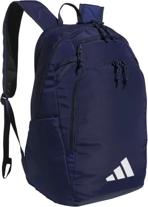 adidas Defender 5 Team Sports Backpack (33L) Durable Large Athletic Gym Laptop Travel Bag, Navy Blue, One Size