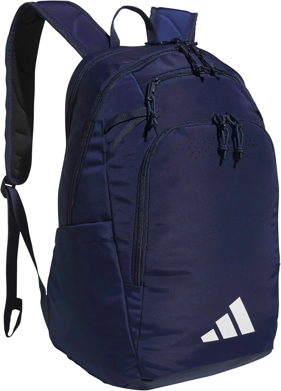 adidas Defender 5 Team Sports Backpack (33L) Durable Large Athletic Gym Laptop Travel Bag, Navy Blue, One Size