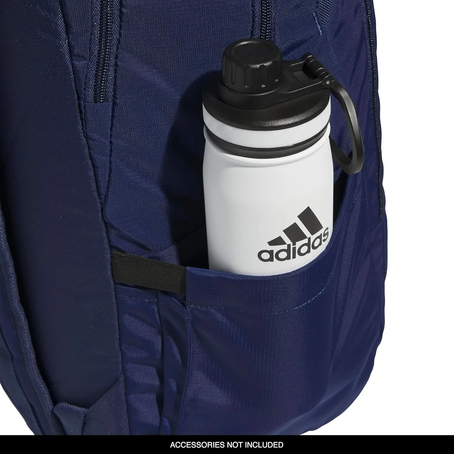 adidas Defender 5 Team Sports Backpack (33L) Durable Large Athletic Gym Laptop Travel Bag, Navy Blue, One Size