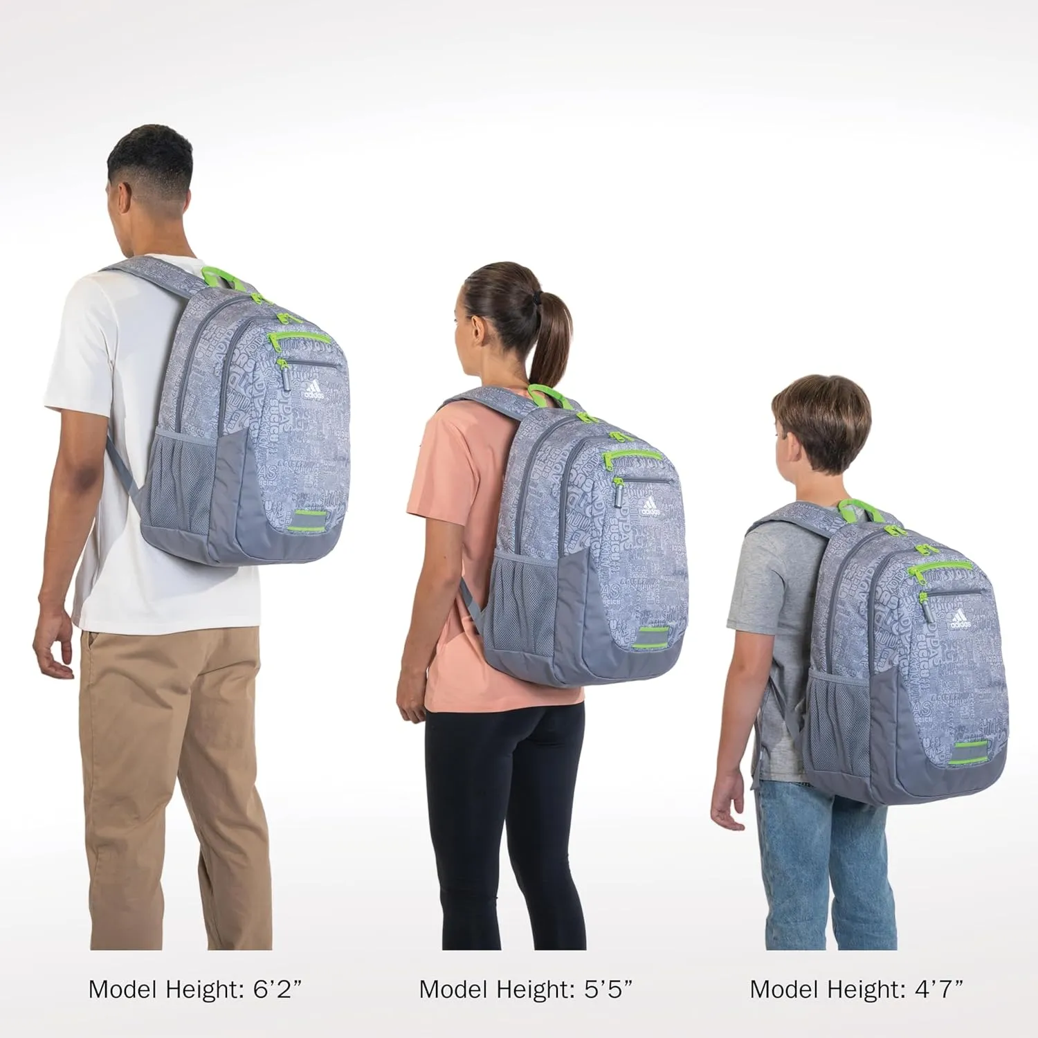 adidas Foundation Backpack for Laptop, Large Durable Athletic Gym Bag, ADI Collage Jersey Onix-Grey/Black/Vivid Red, One Size