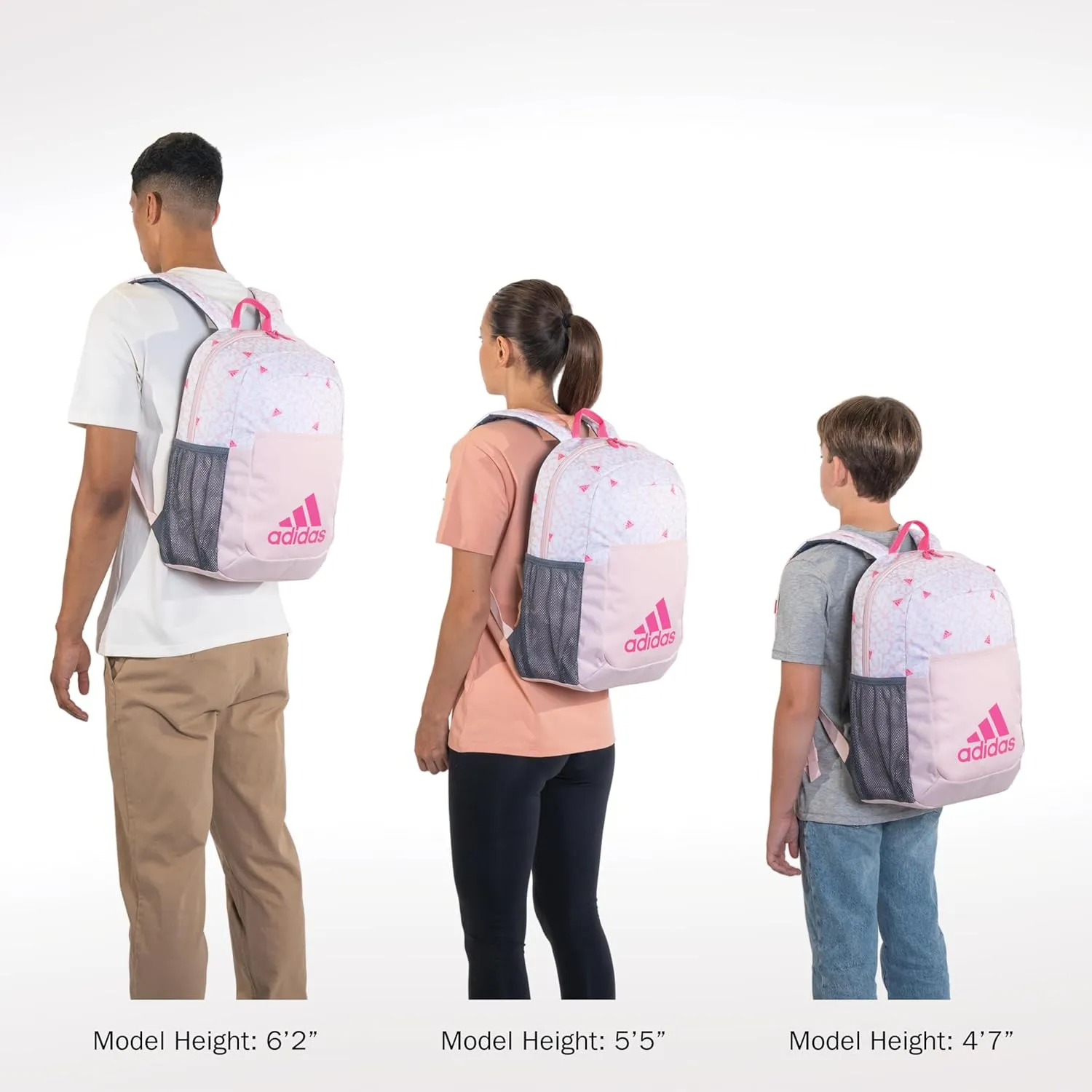 adidas Ready Small Backpack for Women and Men, Durable Laptop Bag for Work, Black/White, One Size