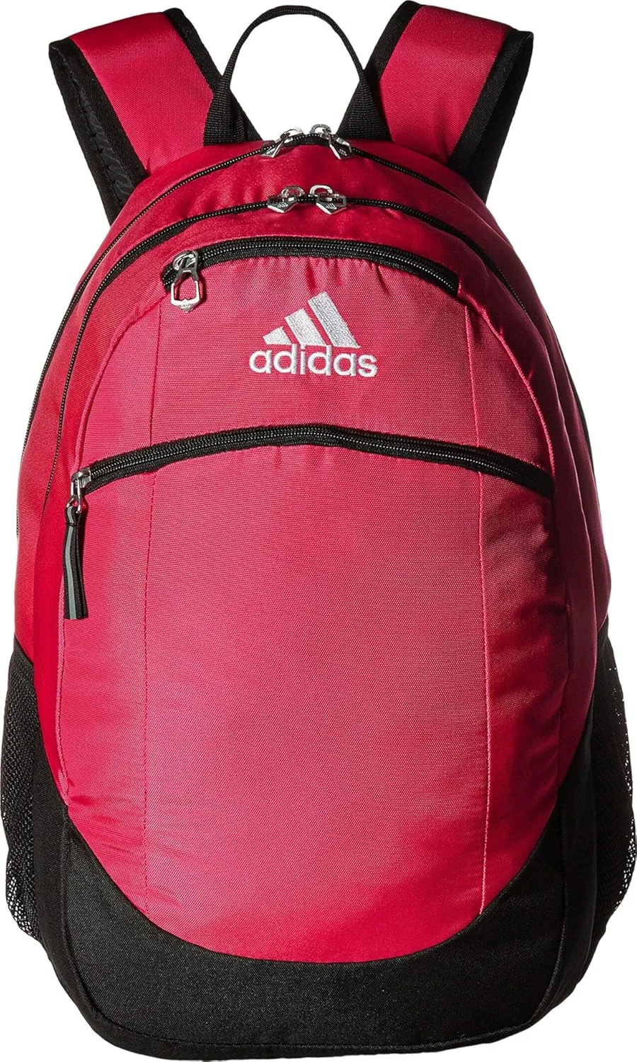 adidas Striker Team Sports Backpack Durable Athletic Gym Laptop Bag, Shock Pink/Black/White/2.0 (28L), One Size