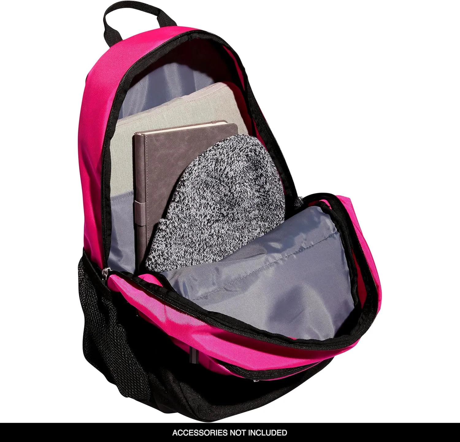 adidas Striker Team Sports Backpack Durable Athletic Gym Laptop Bag, Shock Pink/Black/White/2.0 (28L), One Size