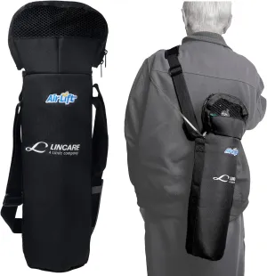 Airlift Ultra Lightweight Oxygen Tank Comfort Cross-Body Shoulder Bag for Size D/M15 Cylinder Bag 02 Tank Carrier Holder for Travel/EMS (Black)