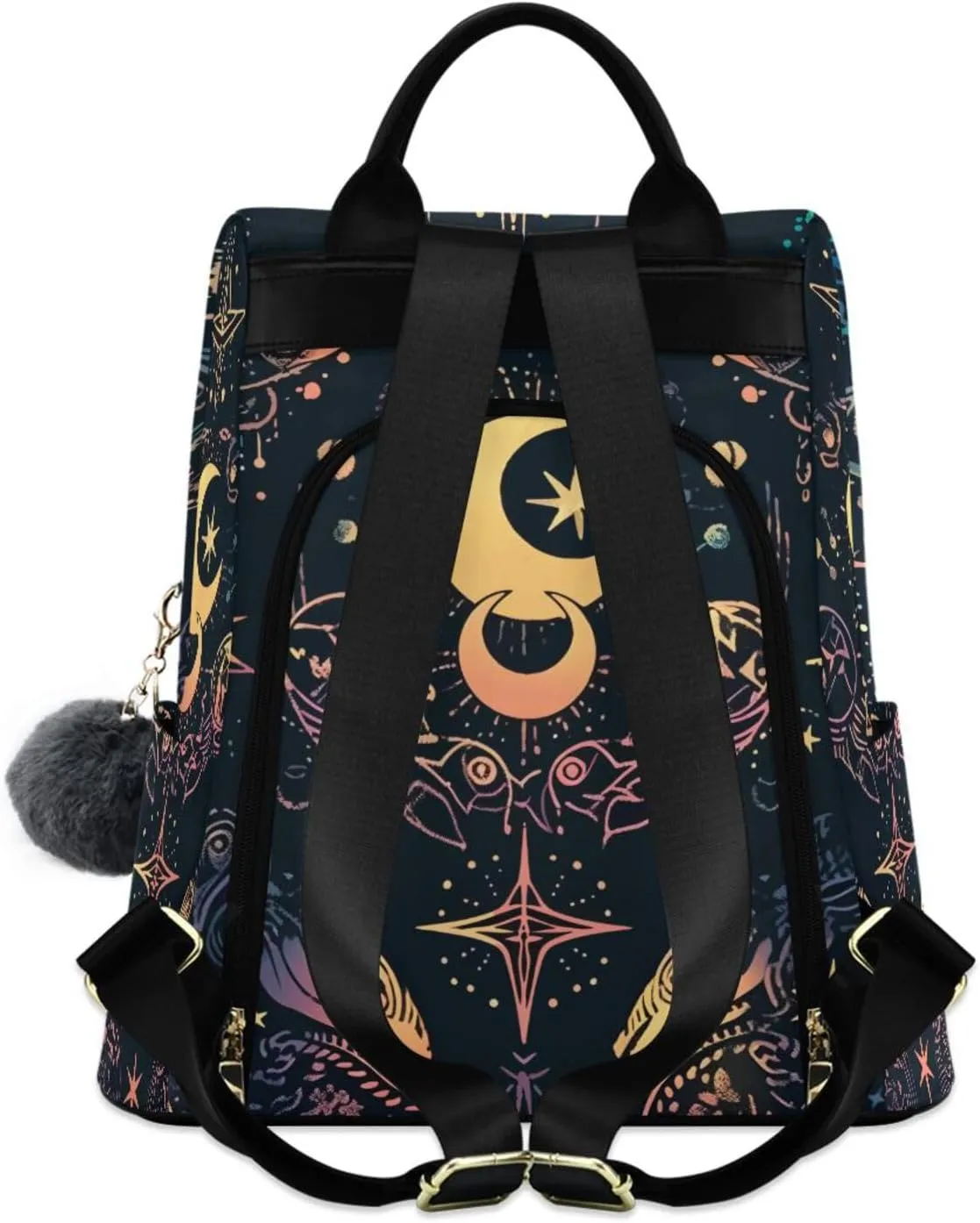 ALAZA Moon Stars Alchemy Witch Backpack Purse for Women Anti Theft Fashion Back Pack Shoulder Bag