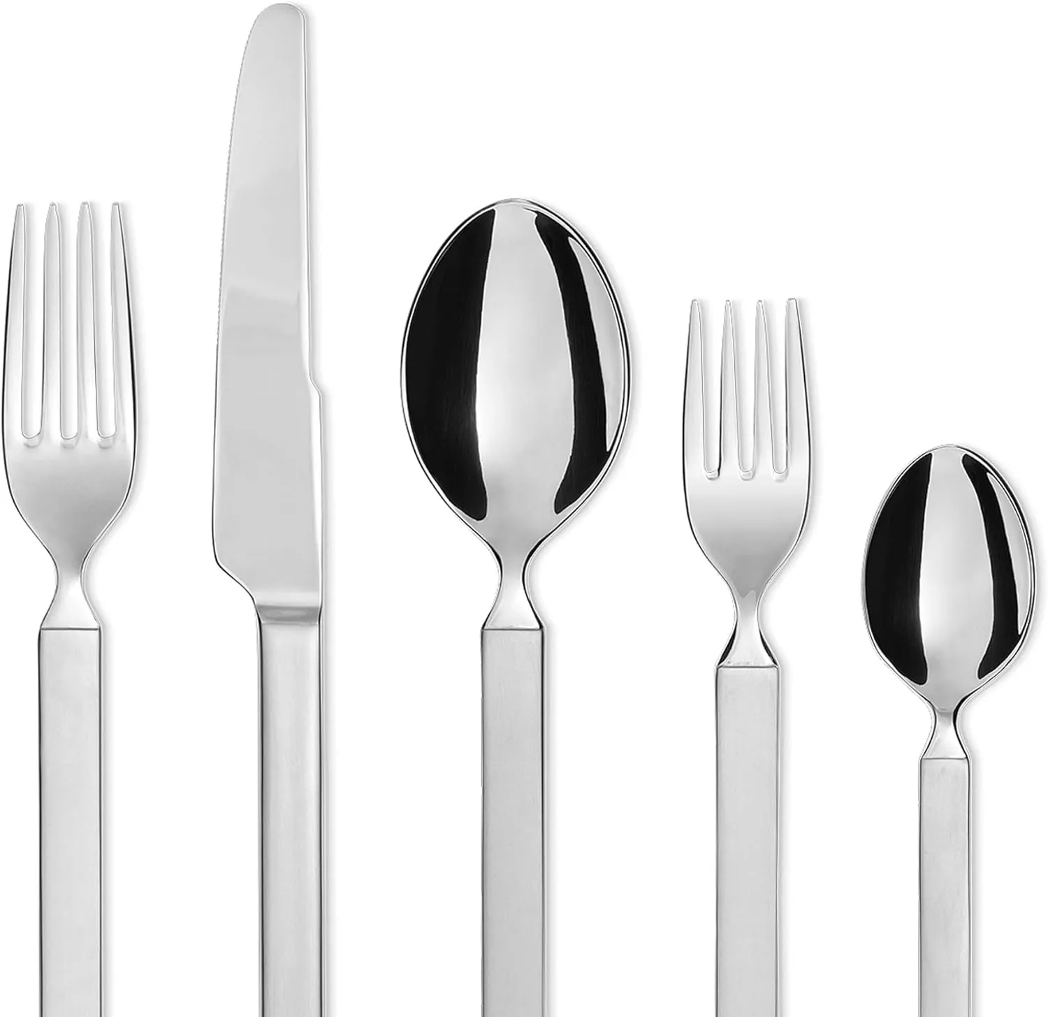 Alessi Dry Cutlery Set, 5 Piece, Silver
