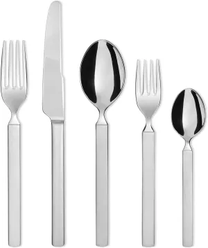 Alessi Dry Cutlery Set, 5 Piece, Silver