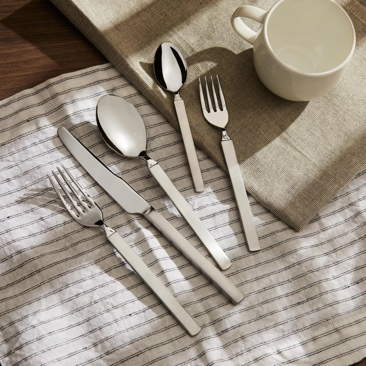 Alessi Dry Cutlery Set, 5 Piece, Silver
