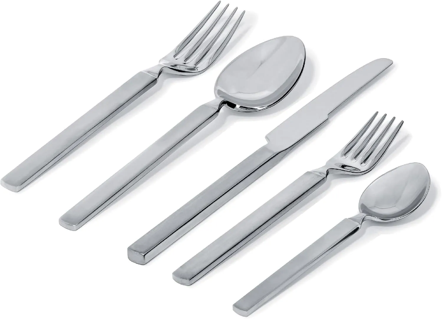 Alessi Dry Cutlery Set, 5 Piece, Silver