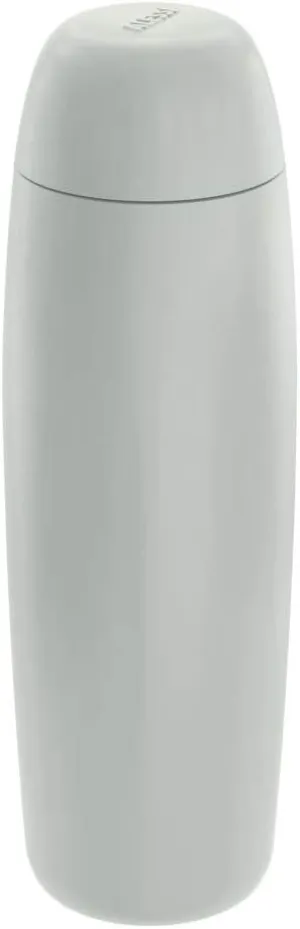 Alessi SA05 G Food à Porter Double Wall Thermo Insulated Bottle in Coloured 18/10 Stainless Steel, Grey and thermoplastic Resin