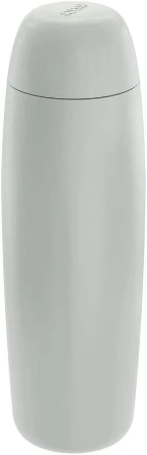 Alessi SA05 G Food à Porter Double Wall Thermo Insulated Bottle in Coloured 18/10 Stainless Steel, Grey and thermoplastic Resin