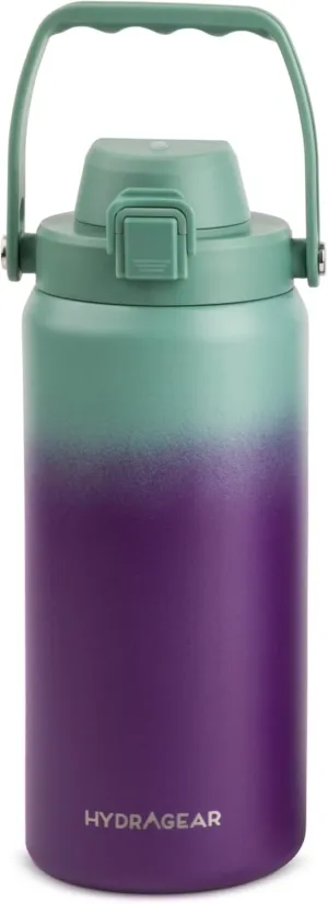 Alpine Insulated Stainless Steel Bottle with Leak-Proof Flip Lid - 40 Oz - Matcha Ombre
