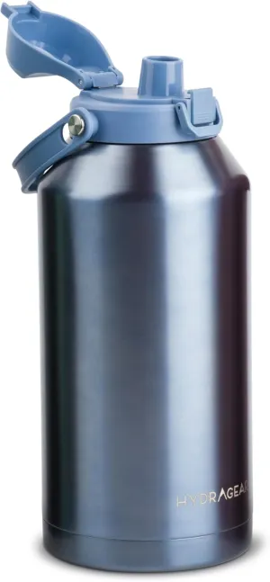 Alpine Insulated Stainless Steel Bottle with Leak-Proof Flip Lid - 80 Oz - Matte Peacock