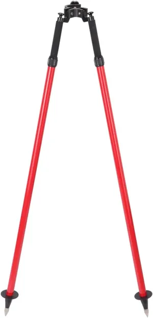 Aluminum Bipod for Prism Poles, Bipod Surveying Thumb Release for Land Surveying Total Stations