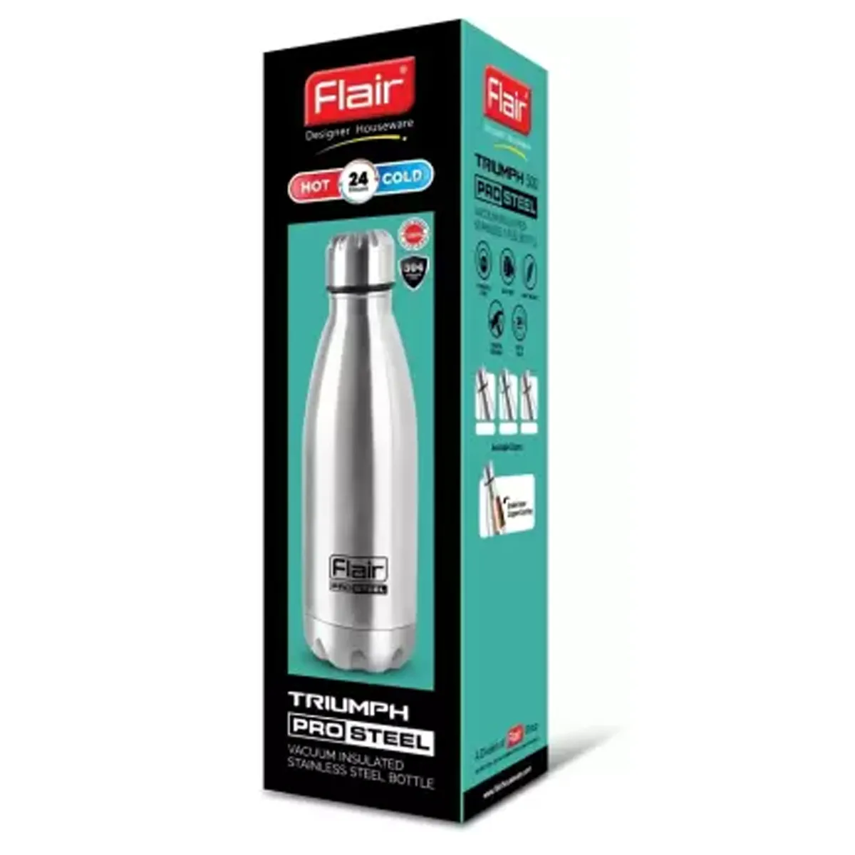 AM0666 FLAIR Triumph Vacuum Insulated Stainless Steel Bottle 1000ml