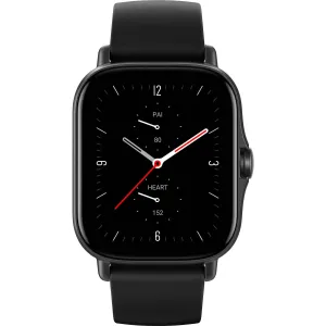 Amazfit GTS 2e Smart watch, GPS (satellite), AMOLED Display, Touchscreen, Heart rate monitor, Activity monitoring 24/7, Waterproof, Bluetooth, Obsidian Black