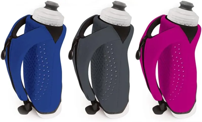Amphipod Hydraform Ergo-Lite Handheld Water Bottle, BPA-Free Minimalist Insulated Hydration for Ultra-Running & Walking - Blue - 16 oz