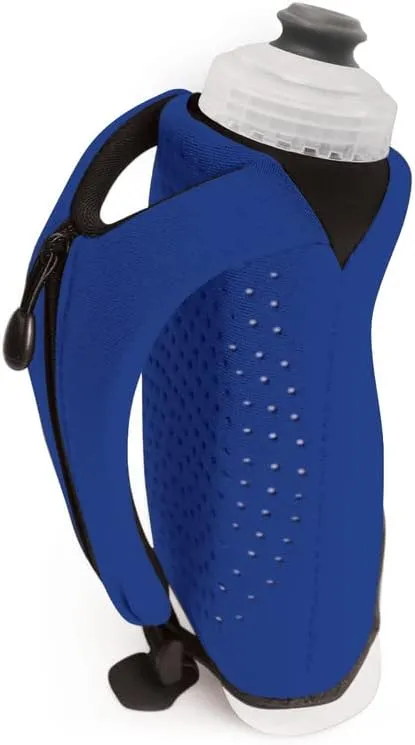 Amphipod Hydraform Ergo-Lite Handheld Water Bottle, BPA-Free Minimalist Insulated Hydration for Ultra-Running & Walking - Blue - 16 oz