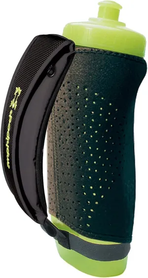 Amphipod Hydraform Handheld Thermal-Lite Water Bottle, BPA-Free, Insulated Sleeve, Storage Pocket for Running & Walking (20 oz.), Black